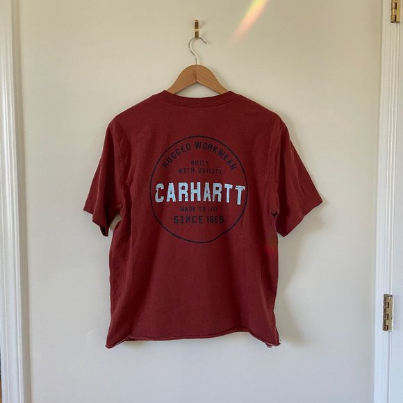 Carhartt Other - Carhartt Original Fit with Back Logo and Cutoff Hem Sz M